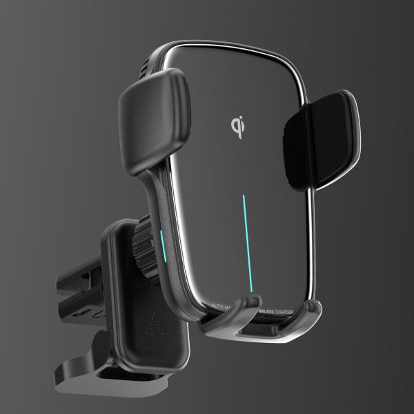 15W Fast Charging Wireless Car Charger with 12-24V Voltage and 1 Year Warranty