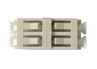 Type à plusieurs modes de fonctionnement optique duplex d'étape élevée d'adaptateur de fibre de LC sans bride