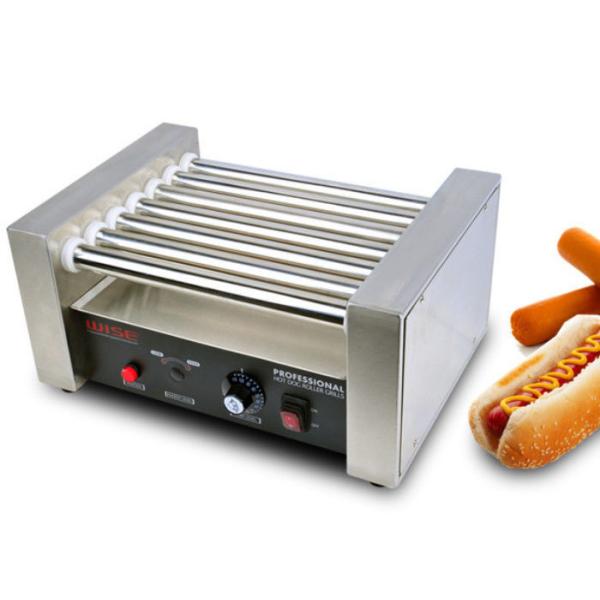 Equipo del snack bar, parrilla del rodillo del perrito caliente con 7 rodillos 220V 1.05KW
