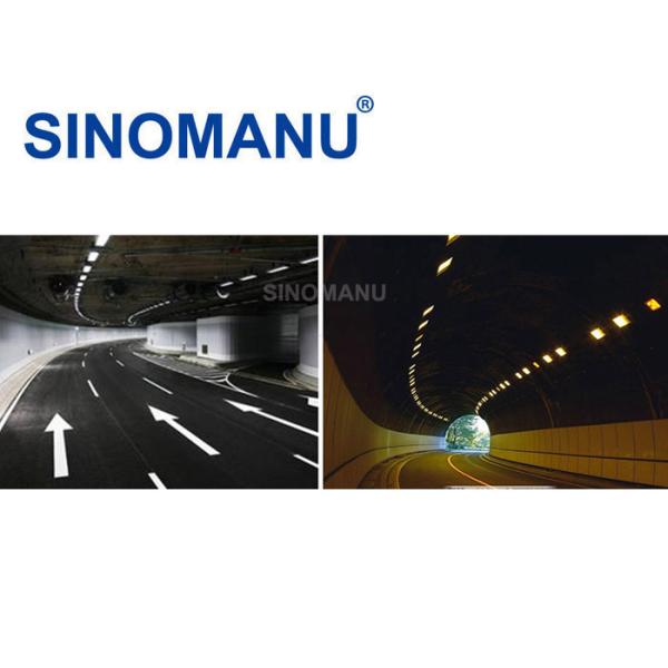 Outdoor Black Tunnel Light Llc , 60D * 60 D Beam Angle Natural Tunnel Lights