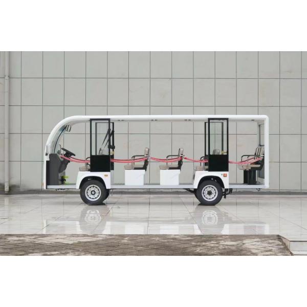 2024 Новый запущенный небольшой туристический автобус электрический белый цвет 14-местный электрический туристический автомобиль для пейзажных мест