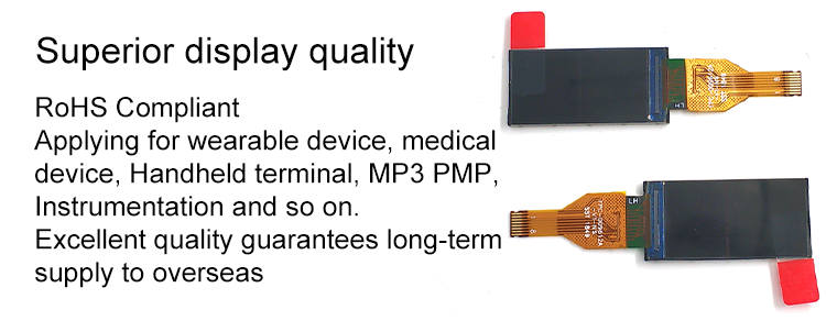 OEM SPI TFT LCD Module Display panel 0.96 Inch St7735 80x160 3.1V