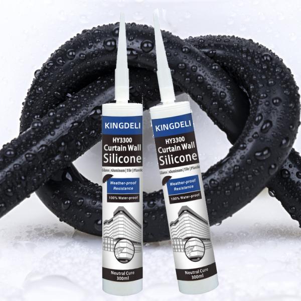 Vedador claro do silicone da cura neutra impermeável para a parede de cortina 280ml