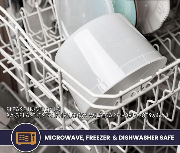 Storage Containers With Airtight Leak Proof Lids - Washable And Reusable - Recyclable BPA-Free - Microwave, Fridge