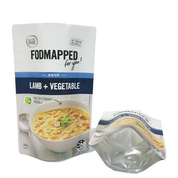 Food Grade Zipper Lock Bags 500g 1kg Laminated Material For Protein Powder