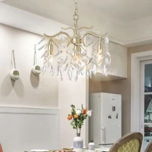Salon moderne Crystal Pendant Light Hotel Luxury Crystal Chandelier