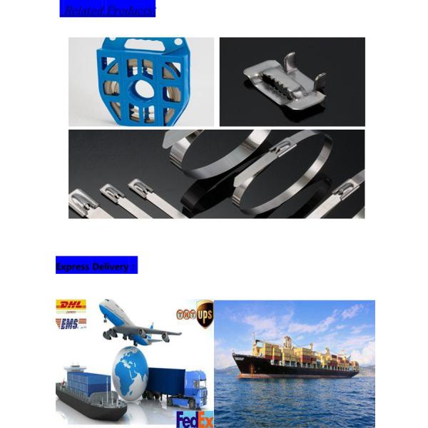 UV Resistant Plastic Coated Metal Cable Ties , High Temperature Cable Ties