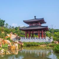 Telhados tradicionais chineses de argila cinzenta Material de telhado superior para edifícios tradicionais de estilo asiático