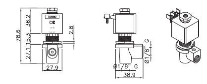 Lightweight Precision Electromagnetic Pulse Valve For Pneumatic Connections 1/8