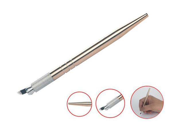 60 G Heavy Gold Metal Manual Permanent Makeup Pen For Eyebrow Tattoo