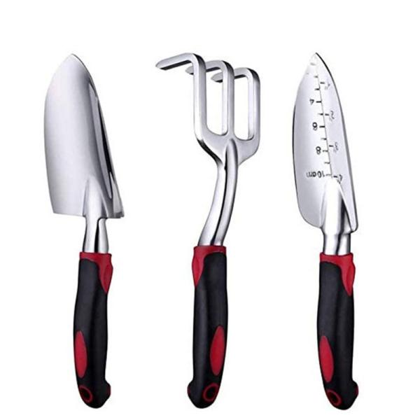 3 Pieces Strong Gardening Hand Tools Heavy Duty Aluminum Alloy