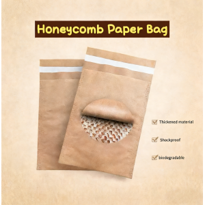 Brown Buffer Paper 80+80+80 GSM Crush Resistant Honeycomb Paper Mailer