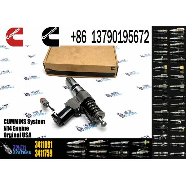 OEM N14 Engine Parts Common Rail Diesel Fuel Injector 3411760 3411691 3411765 3411766 For Cummins Engine Bulk Sale of Injectors