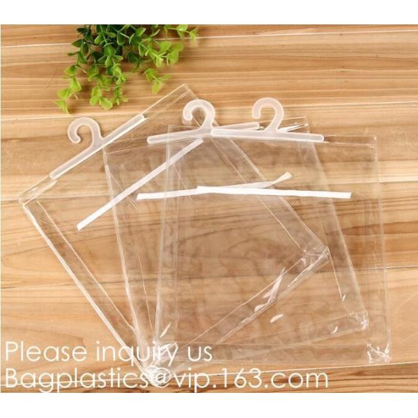 Hair Extension Hanger Bags For Hair Extensions Hair Extension Bag Storaging Bag,snap closure plastic hook hanger bags