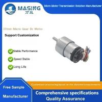 Motor Manufacturer 37mm Geared 12v 24v Customized Speed Torque 520 DC Gear Motor with Encoder for Robot