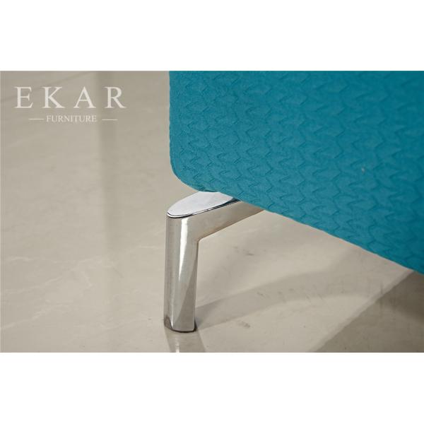 Leather and Fabric 6 Seater Modern Living Room Sofa Set AW-ES17-1733