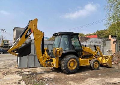 Yellow Used Cat 420f Backhoe Loader / Skid Steer Loader In Cheap Price For Sale