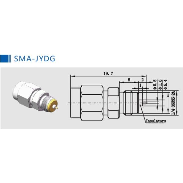 Запассивированный 50 соединитель держателя SMA RF перегородки ома женский
