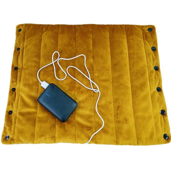 Polyester / Cotton Heated Office Chair Pad  Removable and Washable