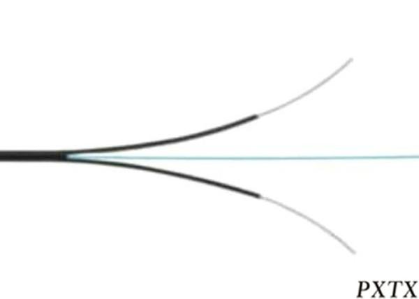 1 - 4 Core Metal Non-Metal Ftth Fiber Optic Drop Cable With 2 Strength Member