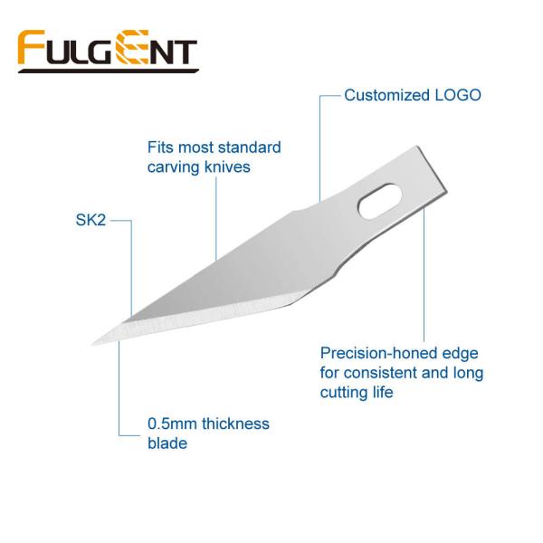 40x8.5mm SK2 Utility Knives Blades Carbon Steel Hobby Craft Knife Blades