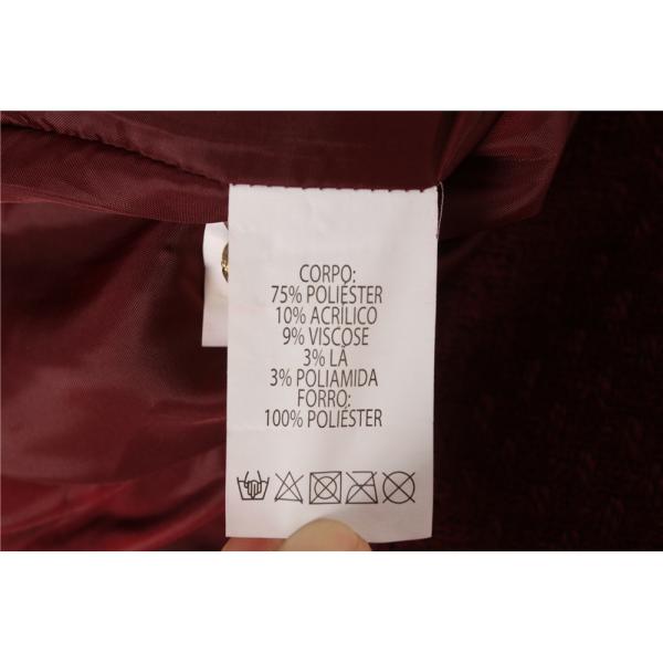 Stockpapa Autumn Winter Ladies Knit Burgundy Longline Blazer