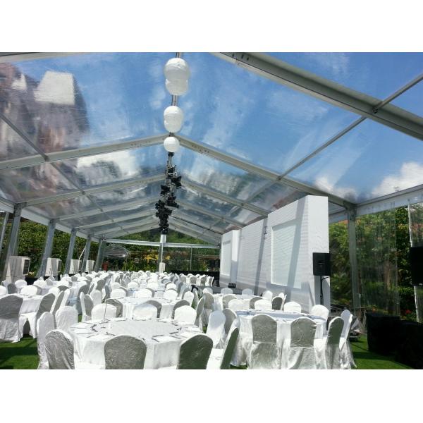 Outdoor 100km/H Wind Load Waterproof Wedding Tent with 20x20m Clear Roof