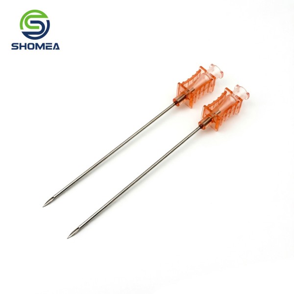 Customized 18G Interventional Needle for three bevel sharp puncture tip