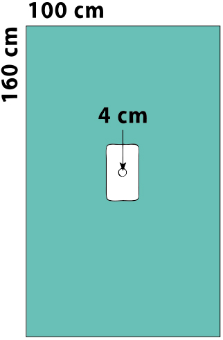 Quirúrgico disponible material de la extremidad superior de los PP SMS cubre con los tenedores del tubo