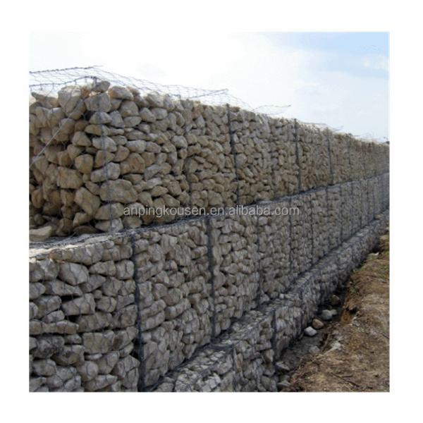 Hot Dipped Galvanized PVC Coated Gabion Wire Mesh for Environmental Protection
