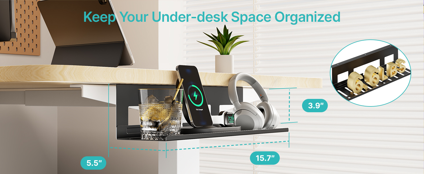 Cable Management Under Desk Easy under-table mounting cables organizer for clean tidy office home workspace