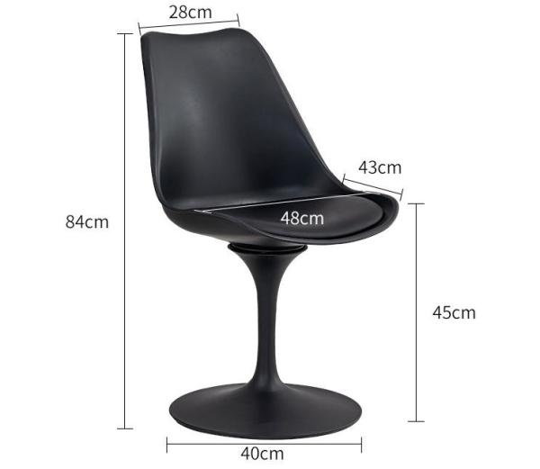 Tulip chair/simple dining chair/modern leaning chair can rotate dining chair to receive guests leisure negotiation chair