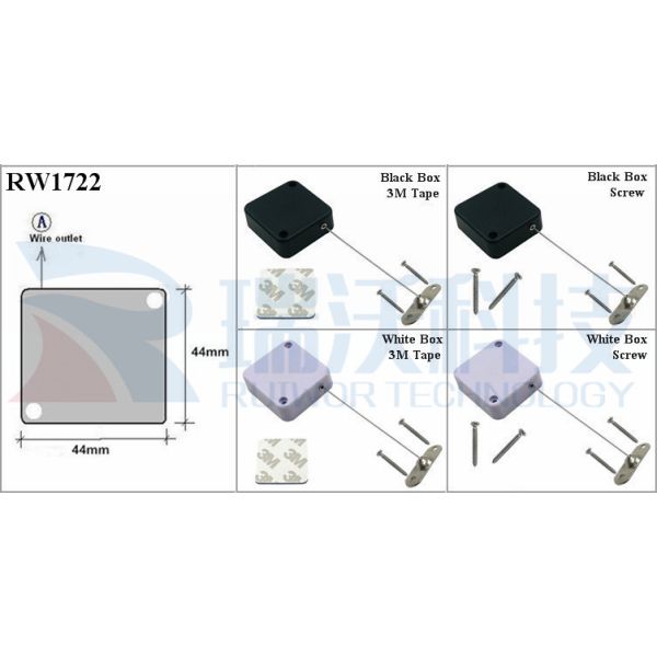 RW1722 Square Security Tether Plus 10x31MM Two Screw Perforated Oval Metal Plate Connector Installed By Screw