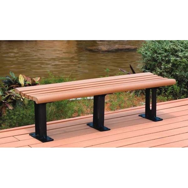 WPC Outdoor Furniture Garden Arched Back Chair and Small Wooden Leisure Bench