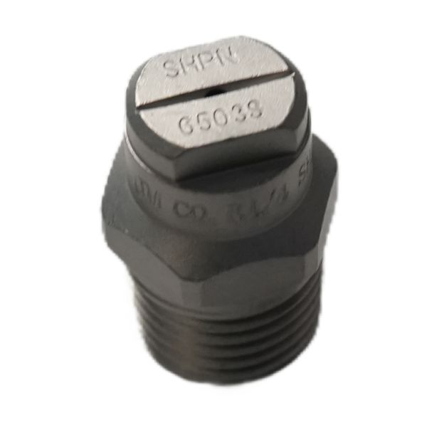 Quick-Connect Stainless Steel Pressure Nozzle with Narrow Angle Jet and Sanitation Compatibility for Water Trucks
