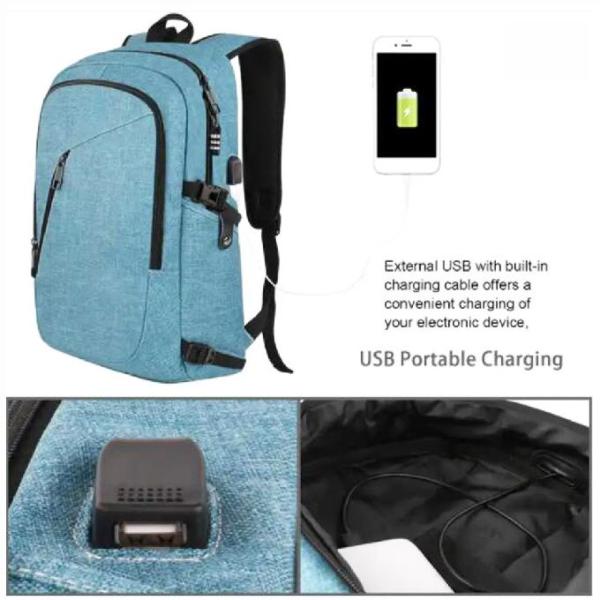 Durable Business Laptop Backpack Anti Theft Travel Bags Backpack With Lock