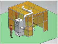 Equipo 5.5kw del retiro de polvo del gabinete del puesto de trabajo del robot de soldadura