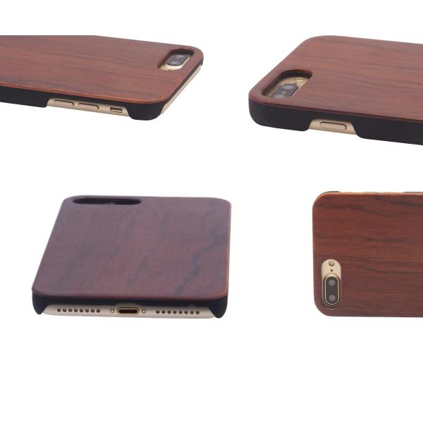 Precise Cutouts Wood iPhone Case with Personal Logo Laser Engraving Service