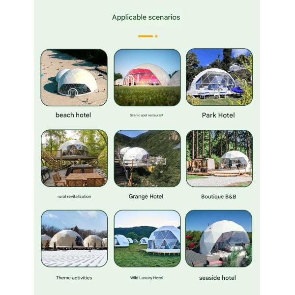 Outdoor Camping Hotel Homestay Star Room Ball Tent Bubble House Combination with PC and More