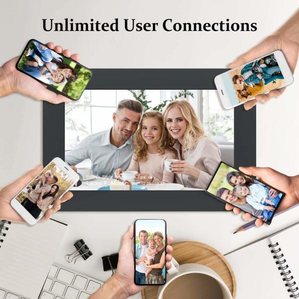 Álbum video 10,1 quadro Hd completo 1080P da foto de Smart Wifi Digitas da polegada