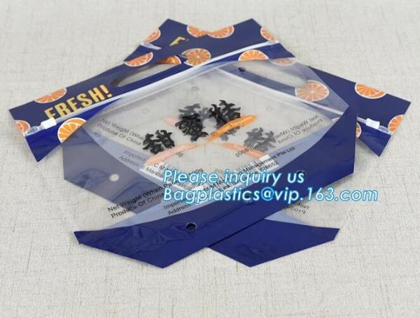 slider k fruit bag with air holes for grape packaging bag, Stand up slider zipper fruit picking bag for apple, Fac