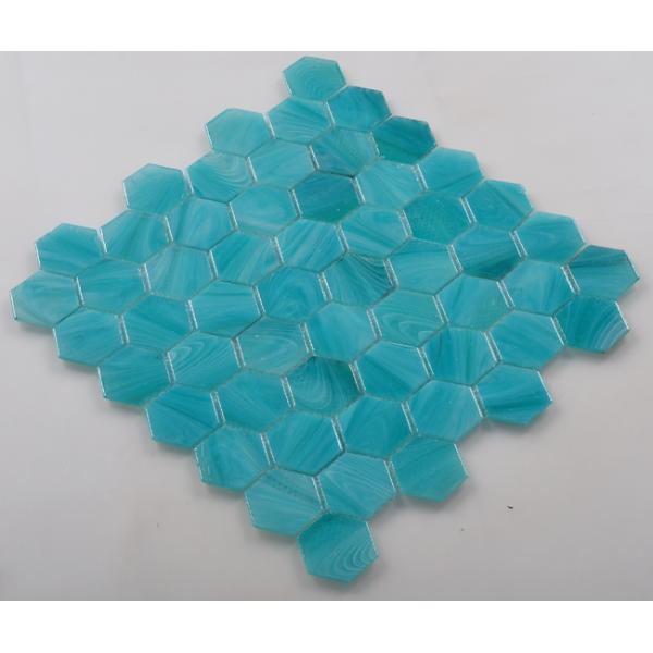 Latest Glossy Mosaic Tile with Hexagon Shape