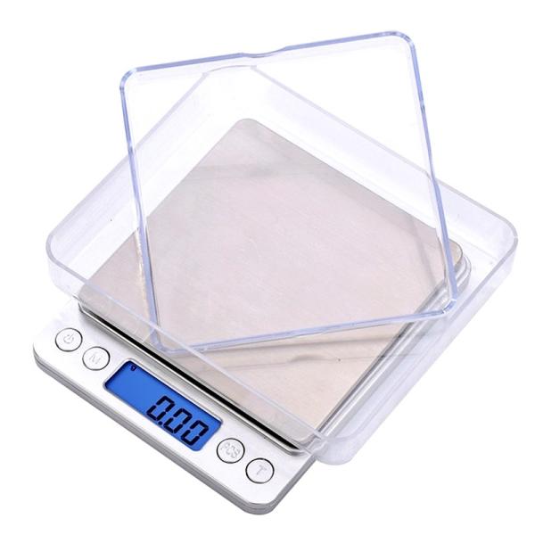 ABS Plastic Jewelry Scale I2000 Portable 2000g Mini Digital Weighing Scale 0.1g High Precision for Weight Measurement