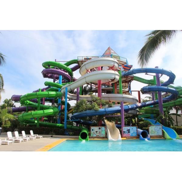 Jogos para adultos ao ar livre Acessórios Slide de água de fibra de vidro para crianças Parque de diversões aquáticas