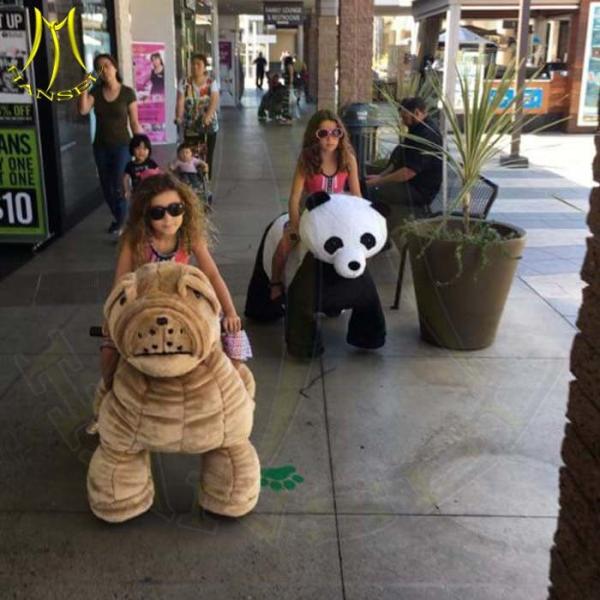 Hansel low price children park items kids ride on electric toy animal scooter in Guangzhou factory