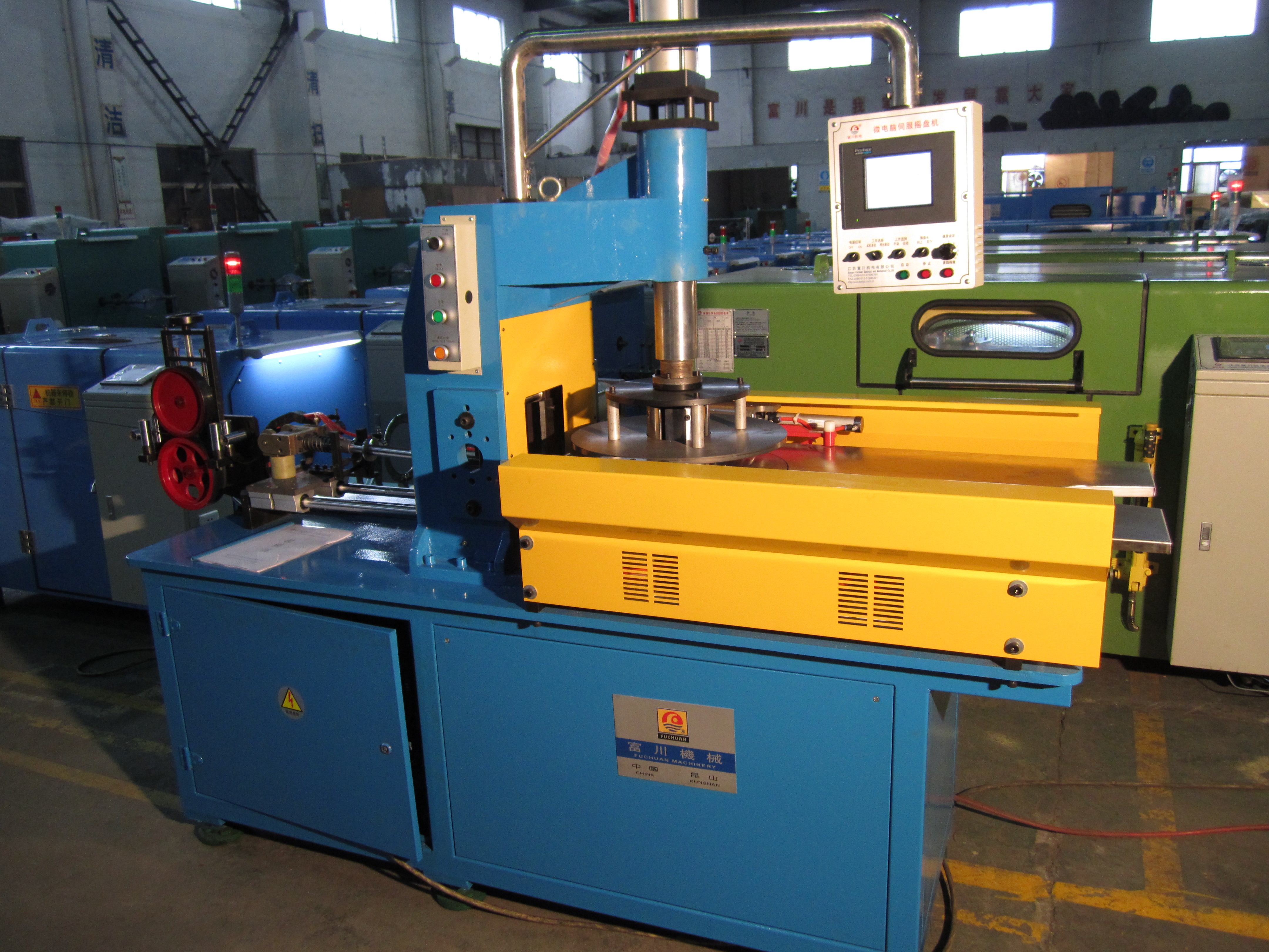 Tinned Wire Silver Jacketed FUCHUAN Copper Wire Bunching Machine Equipment