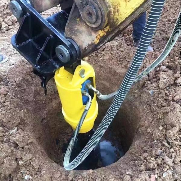 Hot Selling APIE Professional Screw Mini Excavator Pile Driver Drilling Parts Ground Hole Drill Earth Auger