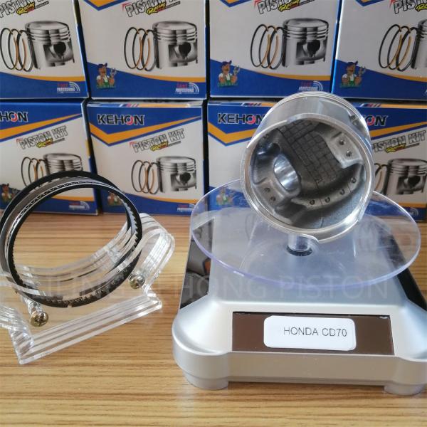 Practical Silver Yamaha Motorcycle Pistons , CD70 Forged Piston Yamaha 47mm CLY DIA