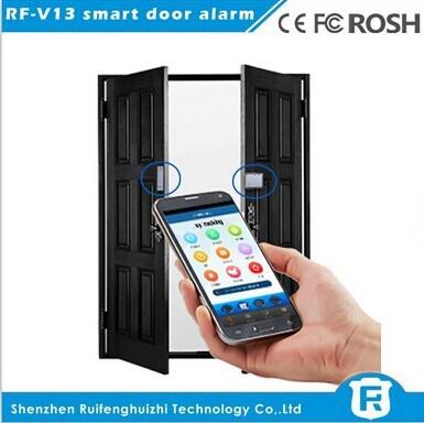 Door window stop stopper alarm with magnetic real time tracking rf-v13