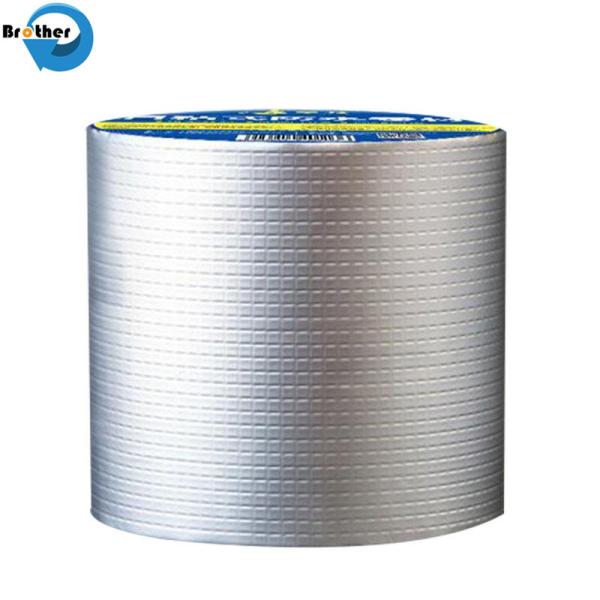 Outdoor Single -Sided Self Adhesive Roof Aluminum Foil Rubber Repair Waterproof Butyl Tape for Glass